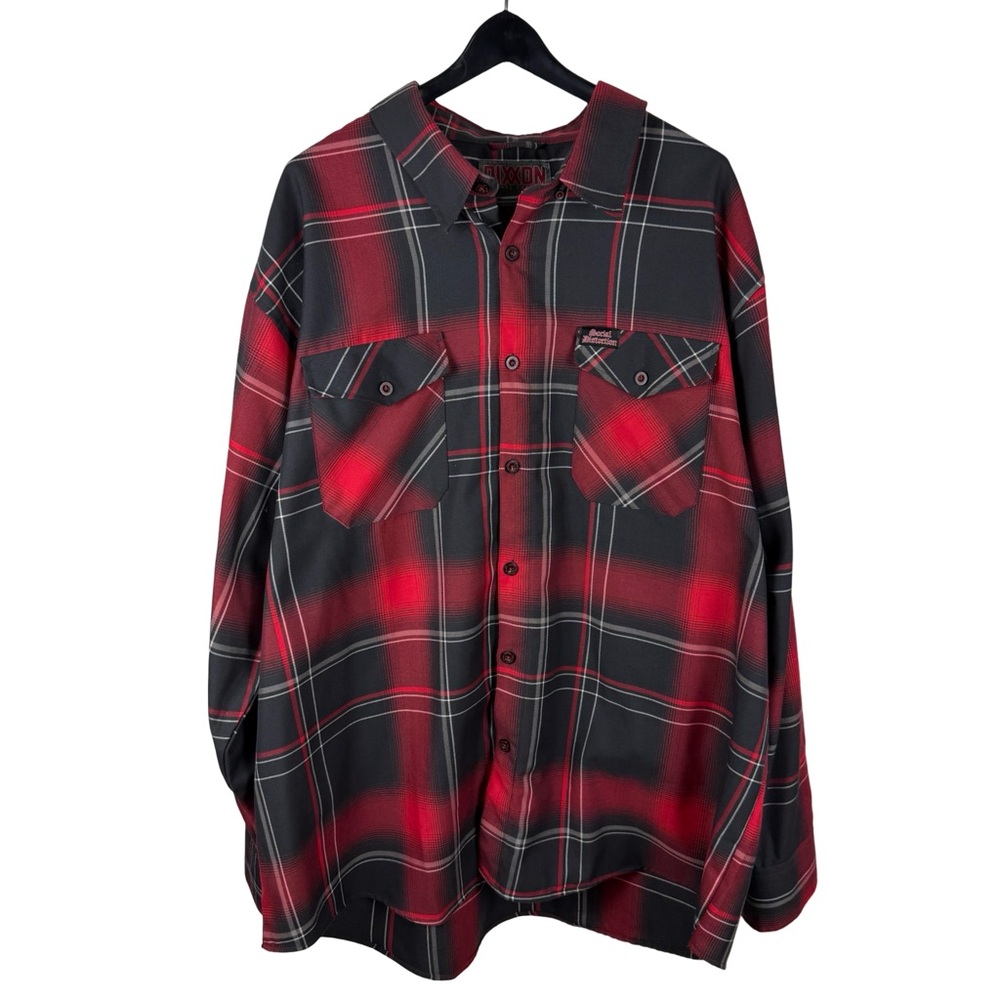 Mens Dixxon Flannel Social Distortion Sold Out Button Down Shirt Size 4XL